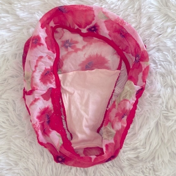 Vintage Y2K Victoria’s Secret poppies micro mesh bikini cut panties - Picture 5 of 5